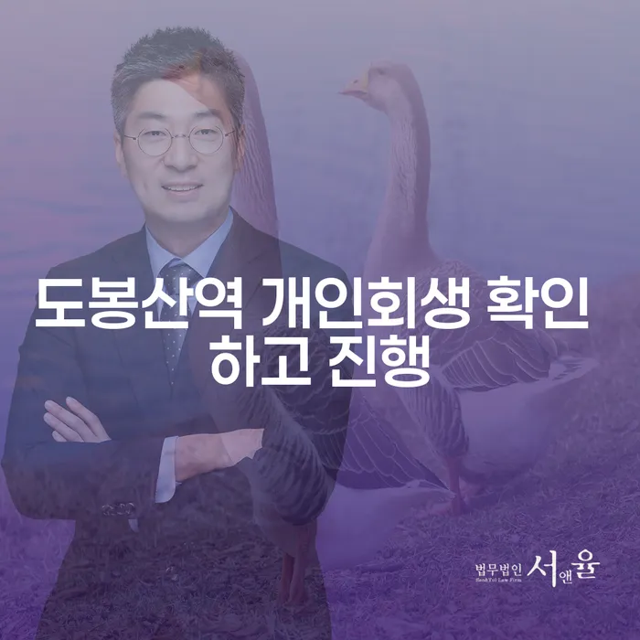 도봉산역 개인회생 확인 하고 진행